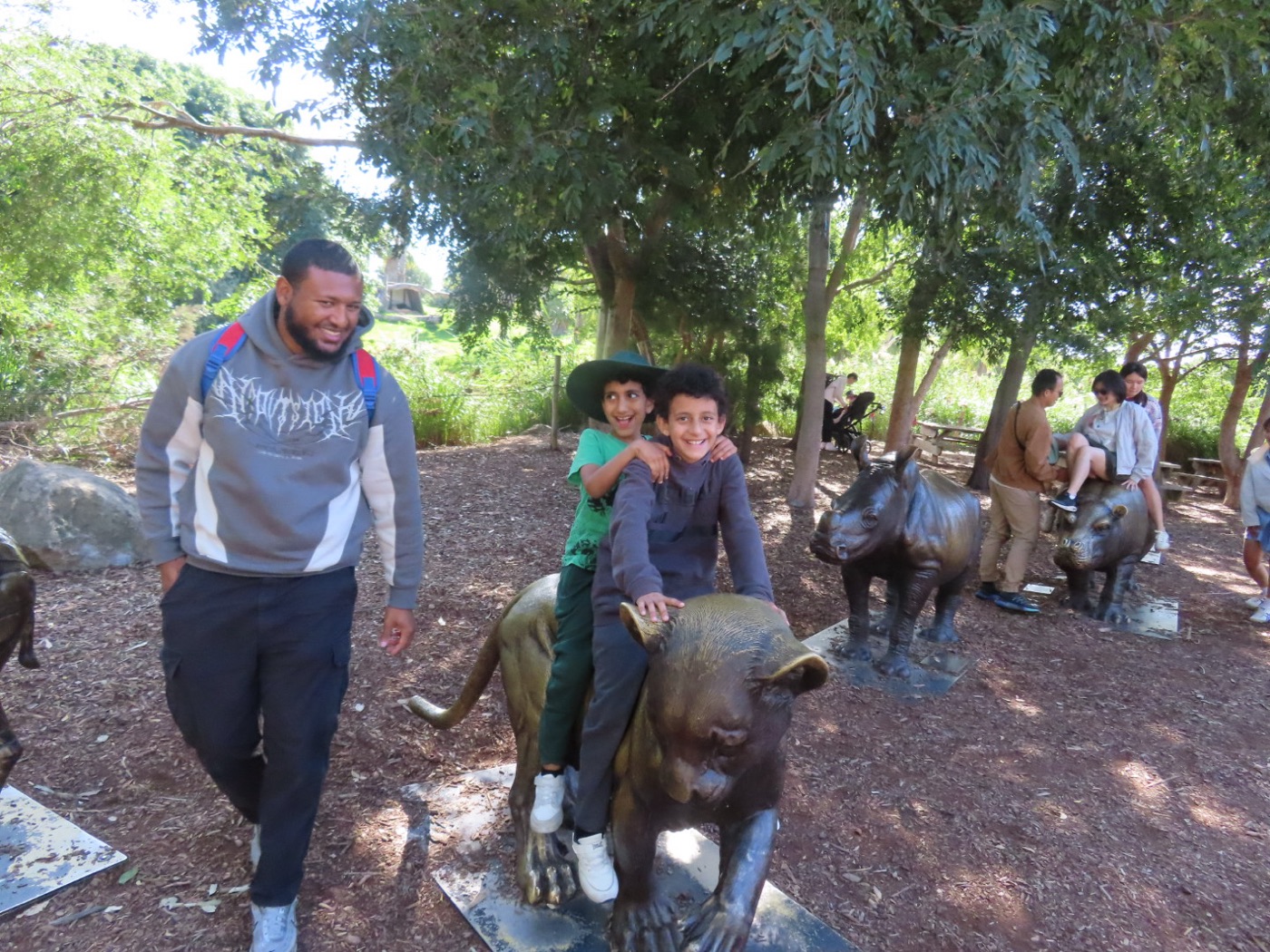 Right Now Supports team out on a community activity with participants
